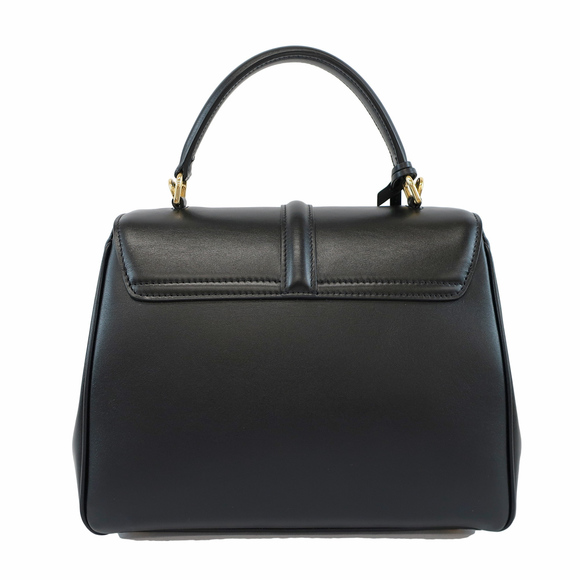 Celine Small Handbag Leather Black Hardware Gold - Picture 1 of 7